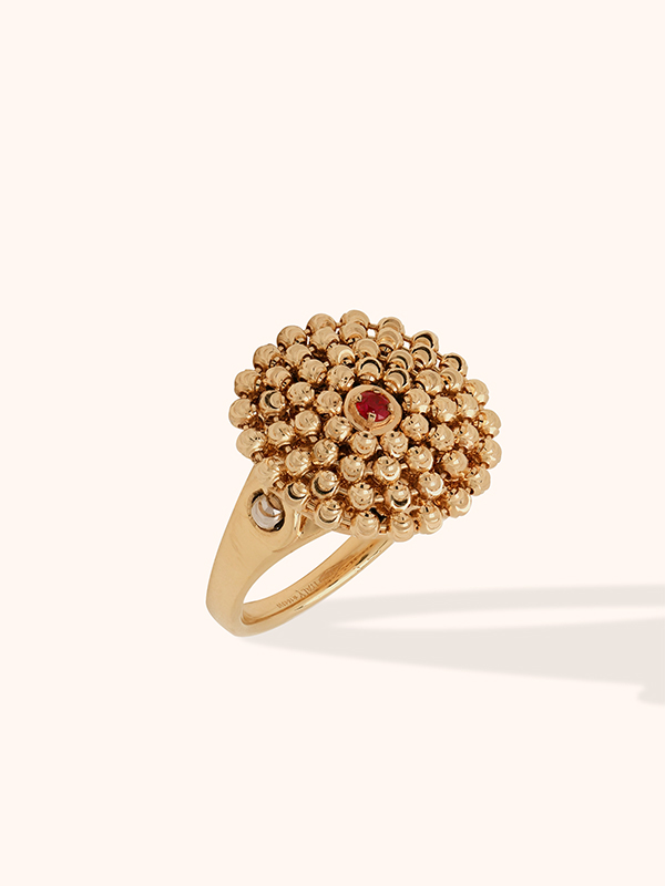 Mimosa ring 18K gold ring mimosa collection